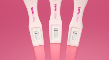 What are pregnancy test evaporation lines?
