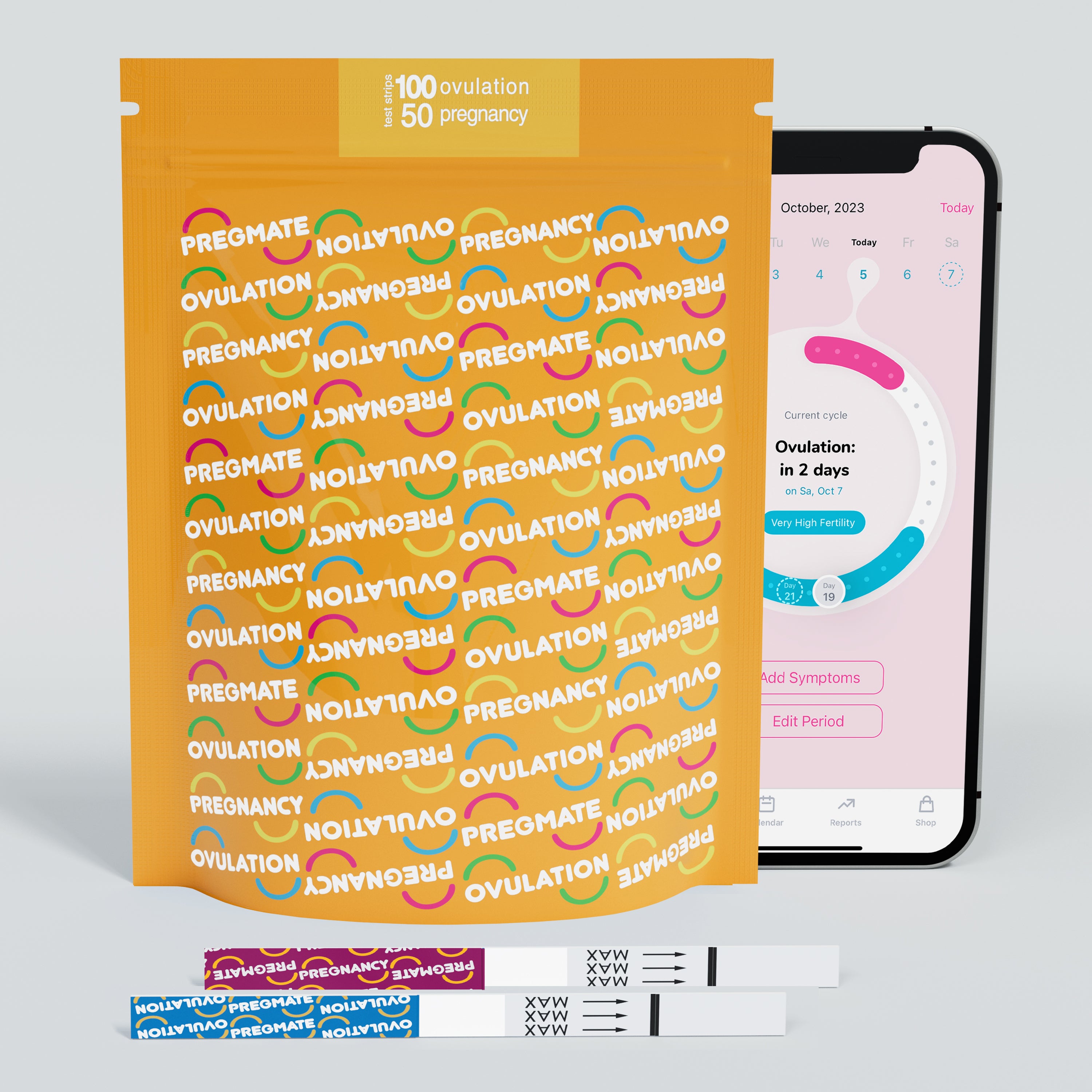 Pregmate Ovulation And Pregnancy Test Strips PREGMATE pregmate-ovulation-and-pregnancy-test-strips-pregmate